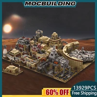 moc space wars star movie sw tatooine mos eisley cantina chapter spaceport street view building model large scale ucs puzzle