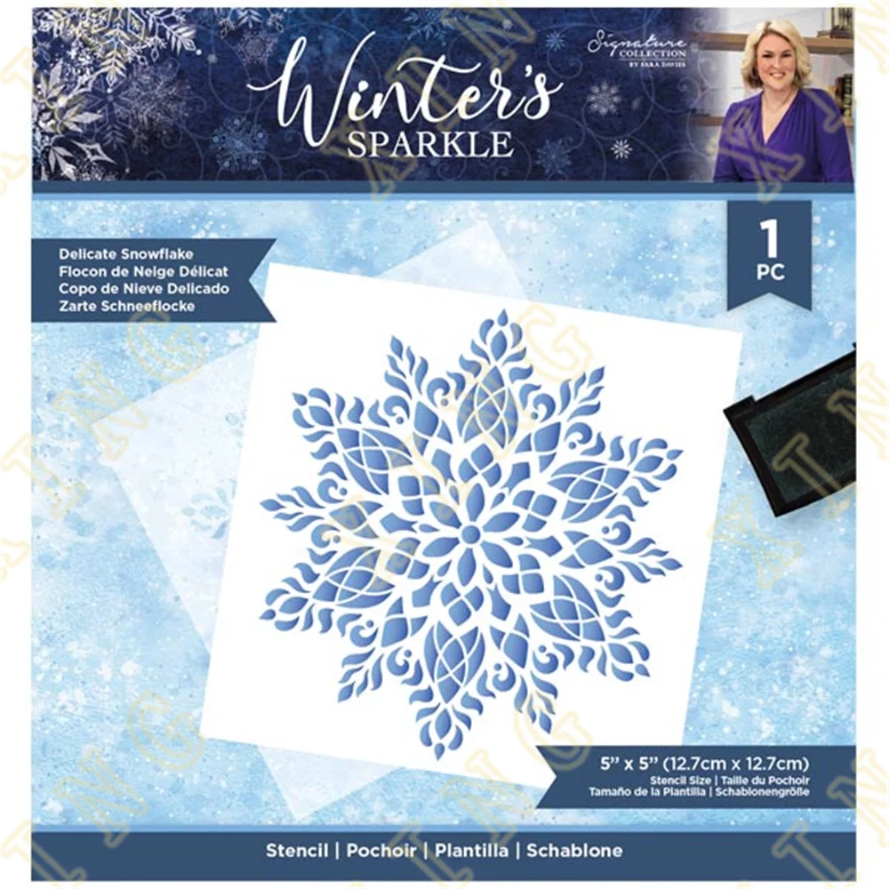 

Delicate Snowflake Layering Stencils Painting Scrapbook Coloring Embossing Album Decorative Template 2022 New Arrival Hot Sale