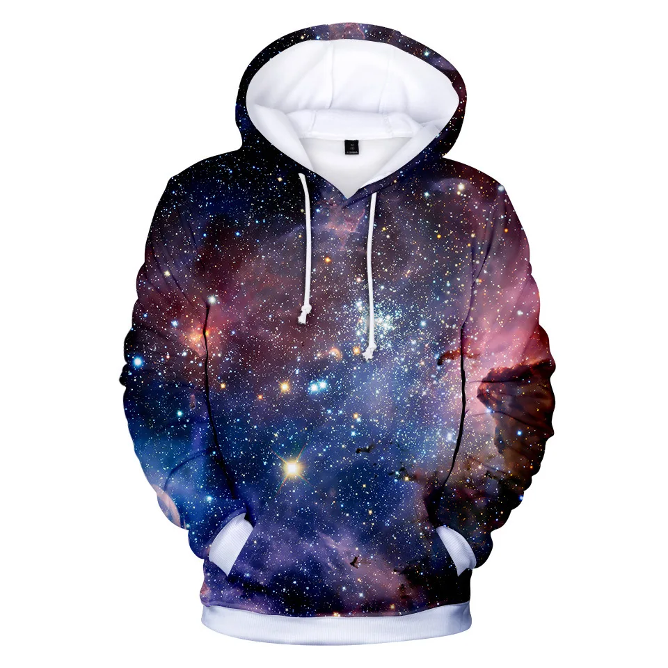 Fashion Design Space Galaxy Sky autumn 3D Hoodies Men/Women Sweatshirt Hoody Outwear High Quality Hooded Pullovers Male Coat images - 6