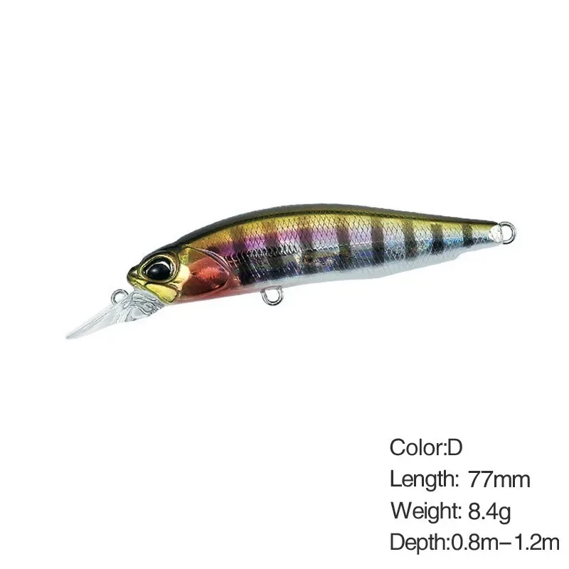 2021 лазерная рыболовная приманка для гольяна 77 мм 8 4 г крючки Pesca воблер рыбы