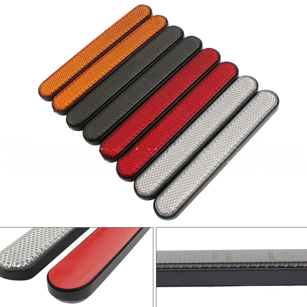 

2Pcs Motorcycle Front Fork Reflector Reflective Sticker Warning Sign