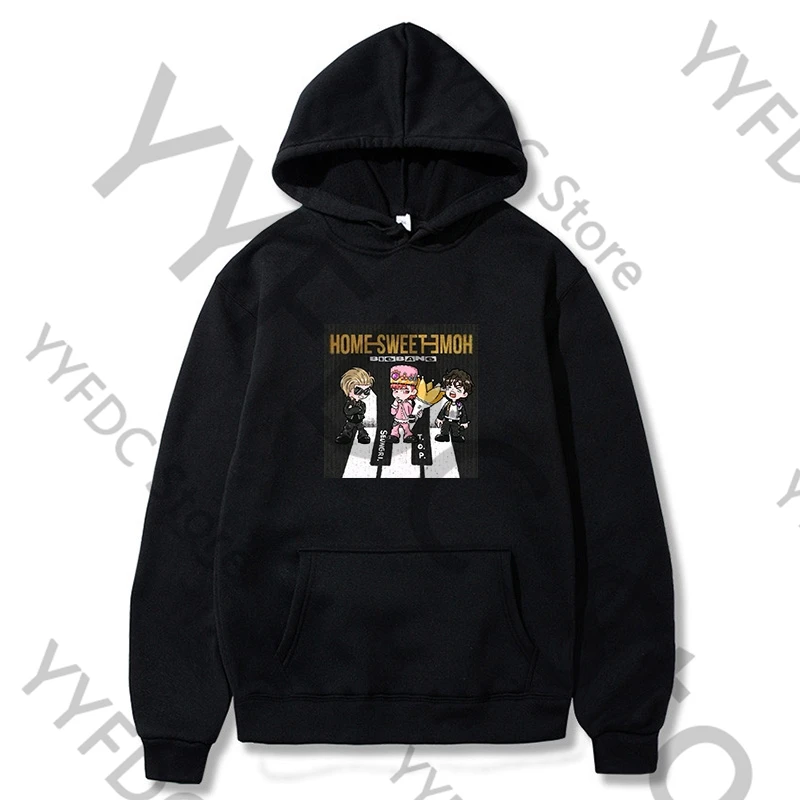 Bigbang HOME SWEET Толстовки G Dragon TAEYANG DAESUNG Толстовка с мультяшным рисунком для женщин и