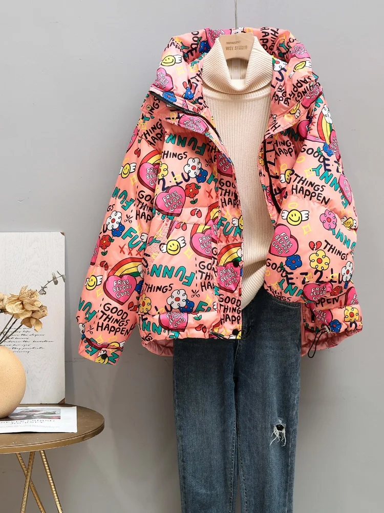 New Women Down Jacket Casual Style Autumn Winter Coats And Parkas Female Outwear