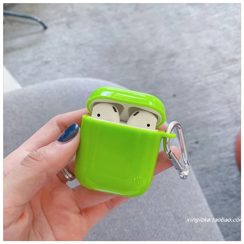 Простой однотонный силиконовый чехол для наушников AirPods 1 2 3 Pro / 2/3 зарядного