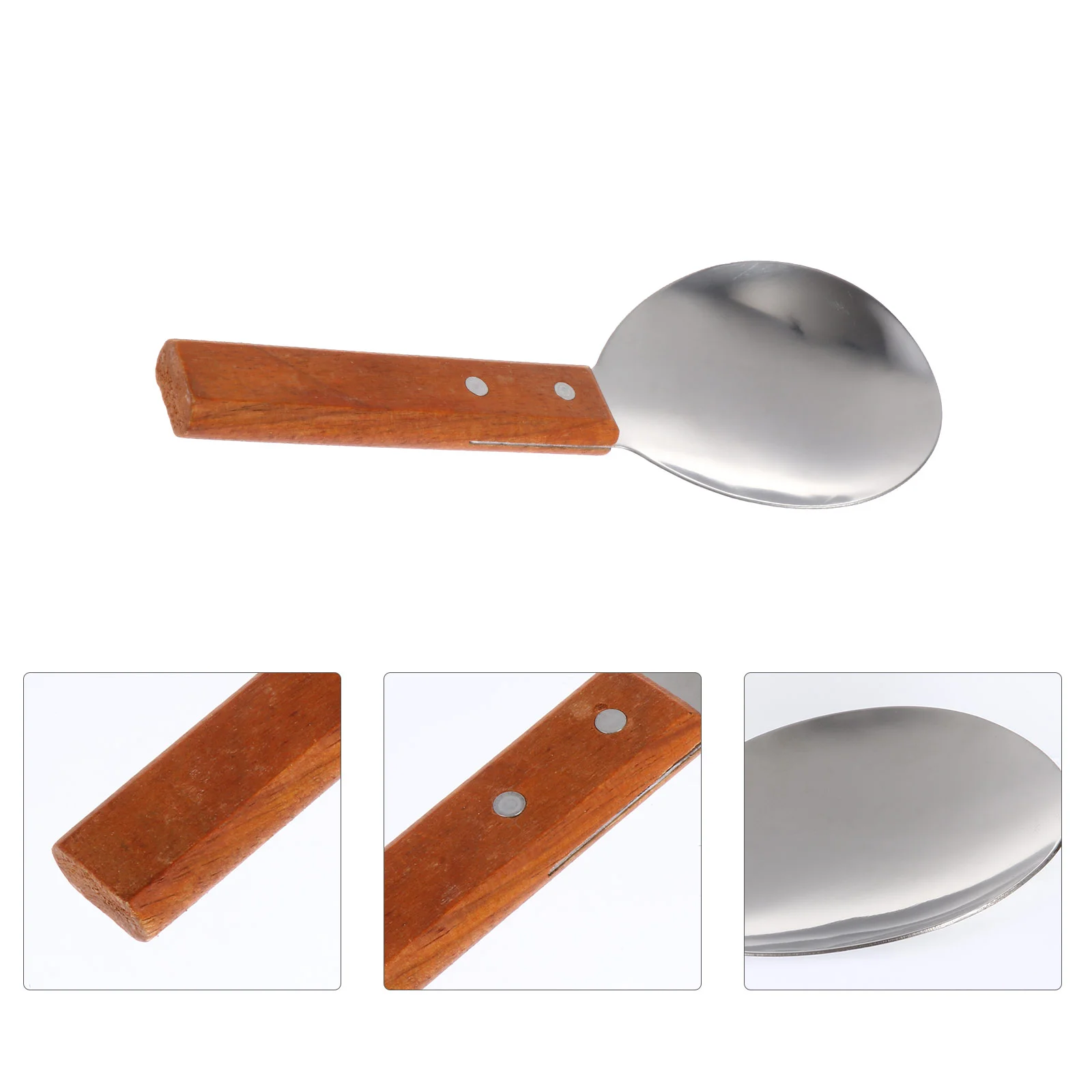 

Rice Spoon Scoop Spade Cooking Spoons Ladle Paddle Dessert Soup Laddel Steel Butter Dinner Sushi Tools Tofu Metal Non Scoops