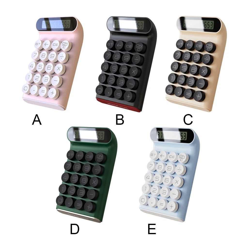 

Простой калькулятор канцелярские принадлежности для студентов устройство для расчета компактный размер в стиле ретро модные арифметические калькуляторы розового цвета