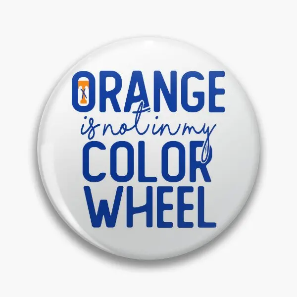 Оранжевый не в моем цвета мягкая пуговица воротник брошь модная булавка для