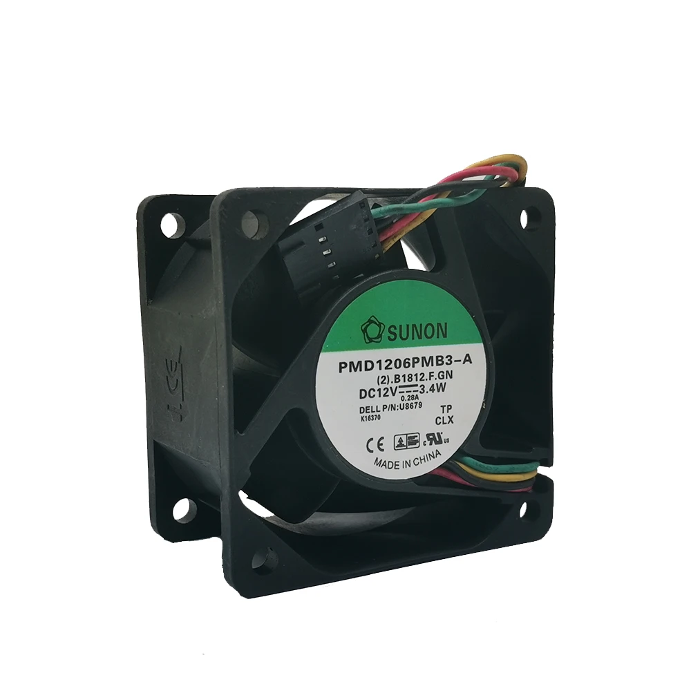 Новый оригинальный Sunon 6 см 6038 дюймов 12 В 3,4 Вт pmd1206pmb3-a PWM вентилятор для серверного шасси 60*60*38 мм