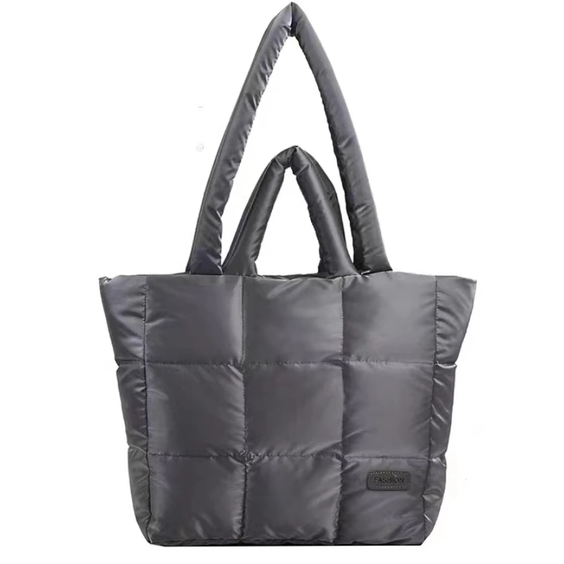 

Новое поступление 2023, женская простая и мягкая объемная пуховая куртка через границу, хлопковая одежда, сумка-тоут