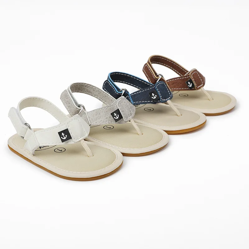 

Летние Стильные мужские тапочки для малышей; Мягкие детские сандалии на резиновой подошве; Дышащие домашние тапочки для малышей