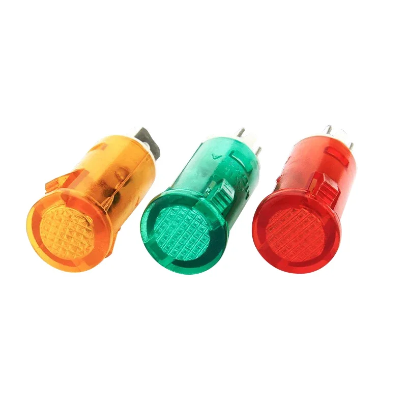 MDX-11A Неоновый индикатор для монтажа на панели 12 В 24 110 220 380 Красный Зеленый Желтый