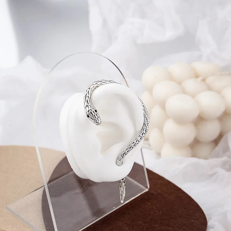 

New Fashion Punk Style Twining Snake Shape Earrings Stud Cuff Earrings For Women Style Jewelry