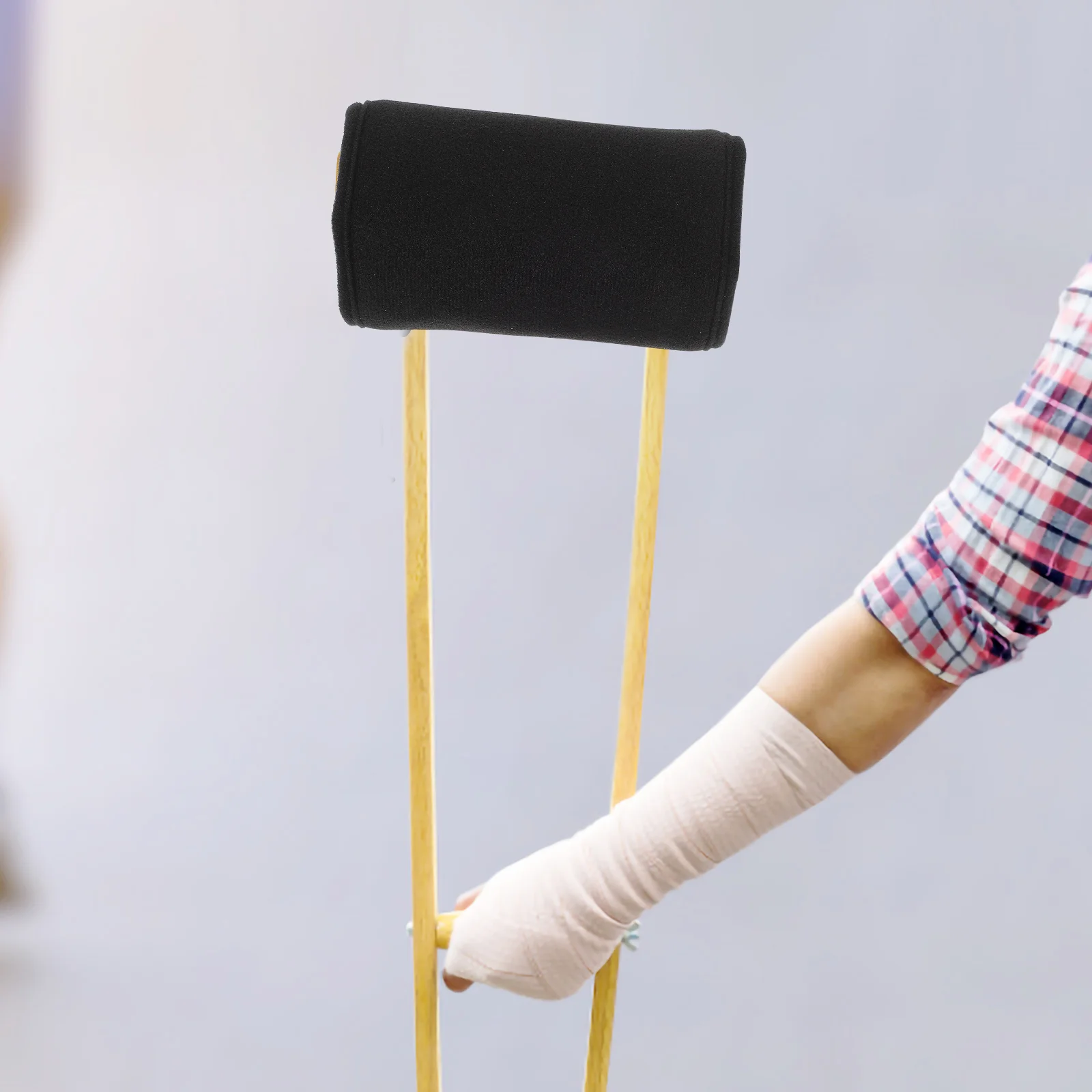 

1 Set of Crutch Armpit Cushion Wear-resistant Crutch Underarm Mat Crutch Handle Pad Supplies