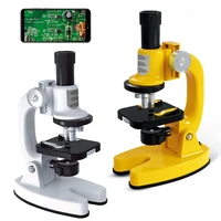 biological microscope kit lab led 200x 1200x home school science educational toy gift refined biological microscope for kids