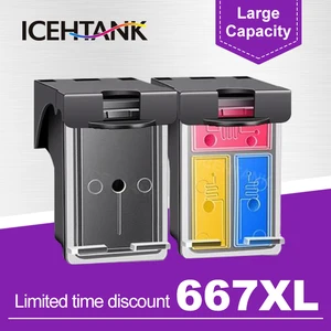 667XL Ink Cartridge Refill for HP Deskjet Plus Ink Advantage 6075 6475 6476 1275 2374 2375 2376 2775 2776 Printer For hp 667 XL