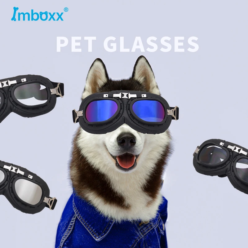 Pet Glasses Goggles for Dog Waterproof Windproof Snow Prevention Ultraviolet-proof Cat and Dog Decoration SunGlasses Accessories