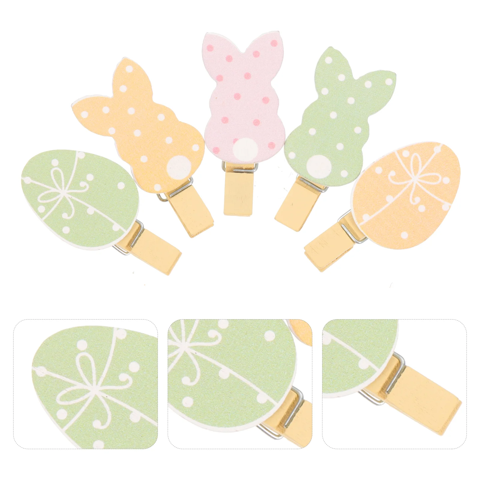 

Clips Photo Clip Wooden Picture Clamps Easter Clothespins Decorative Party Craft Holder Favors Cloth Mini Tiny Chip Hanging