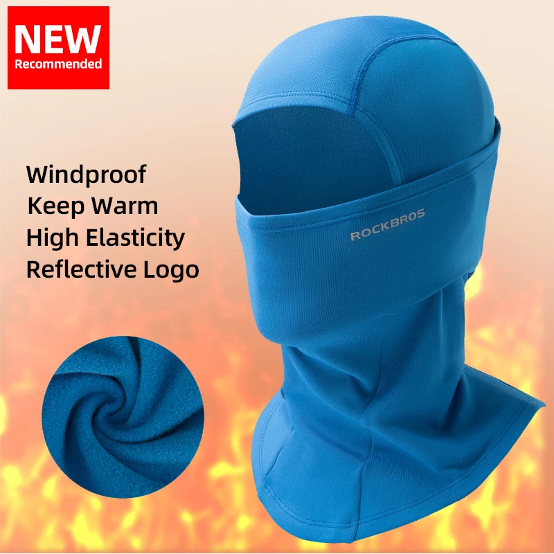

ROCKBROS Cyling Mask Winter Scarf Keep Warm Moto Mask Balaclava Fishing Skiing Mask Bicycle Scarf Motorcycle Scarf Bike Hat