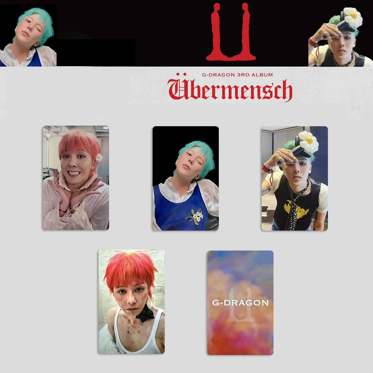 

Фотокарты G-DRAGON Idol Boy Ubermensch