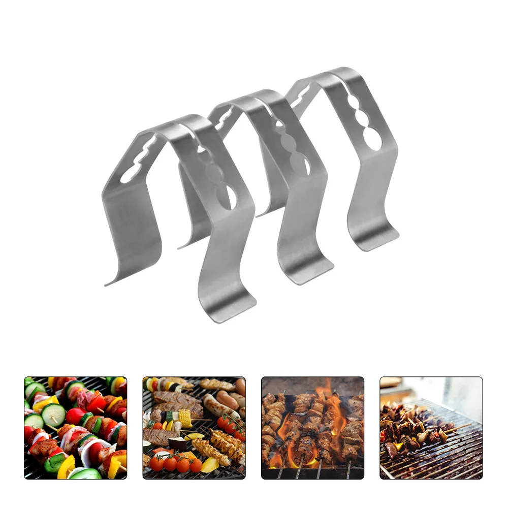 

3Pcs Meat Grill Probe Holder Probe Clip Grill Oven Smoker Temperature Clip