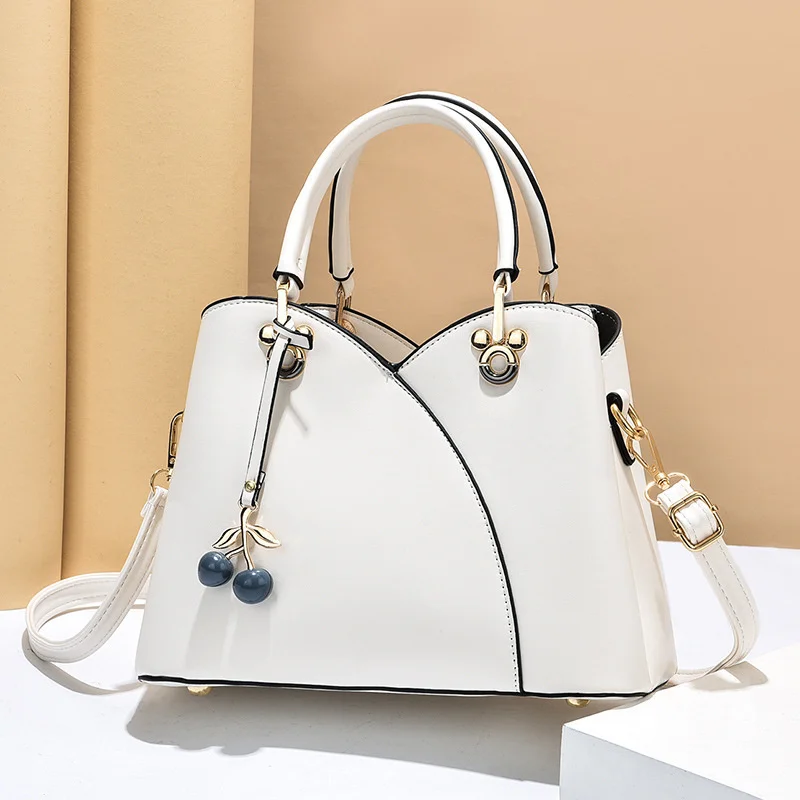 

New summer fashion women's bag versatile handbag soft leather middle-aged mother's messenger bag