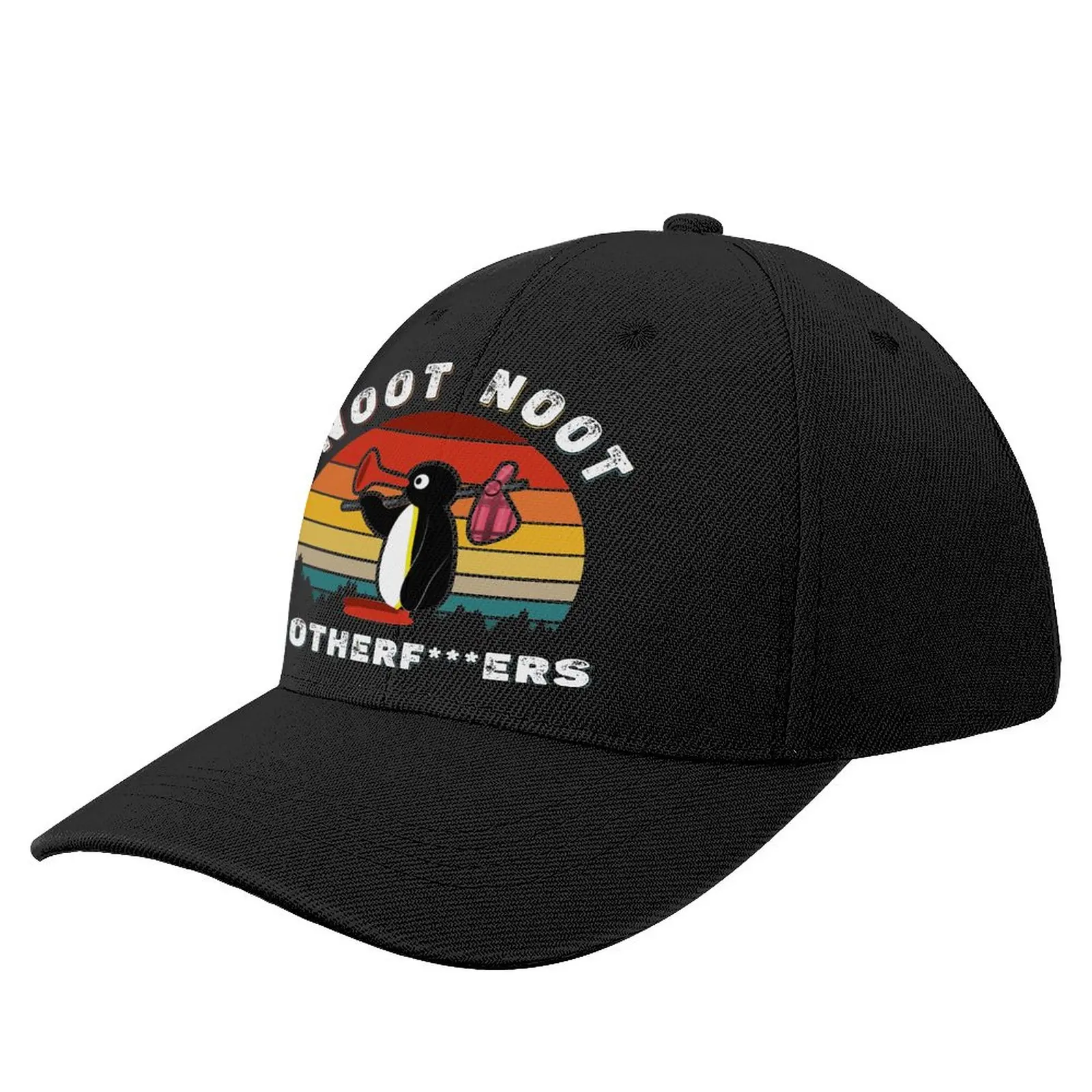 

Noot Pingu Baseball Cap Noot Pingu Meme Funny Sarcastic Cool Trucker Hat Spring Men Rock Print Snapback Cap