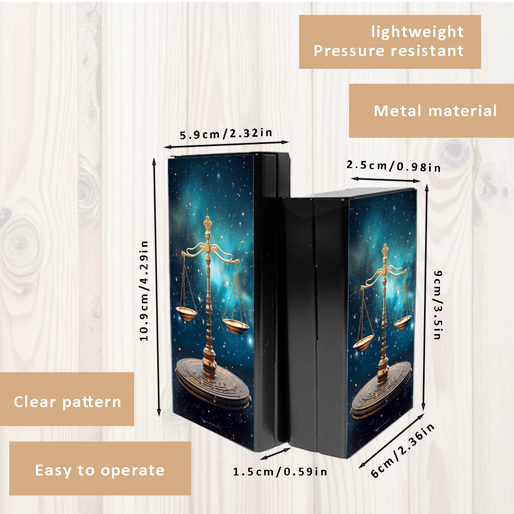 Тонкий алюминиевый портсигар Прочный и стильный металлический дизайн идеальный