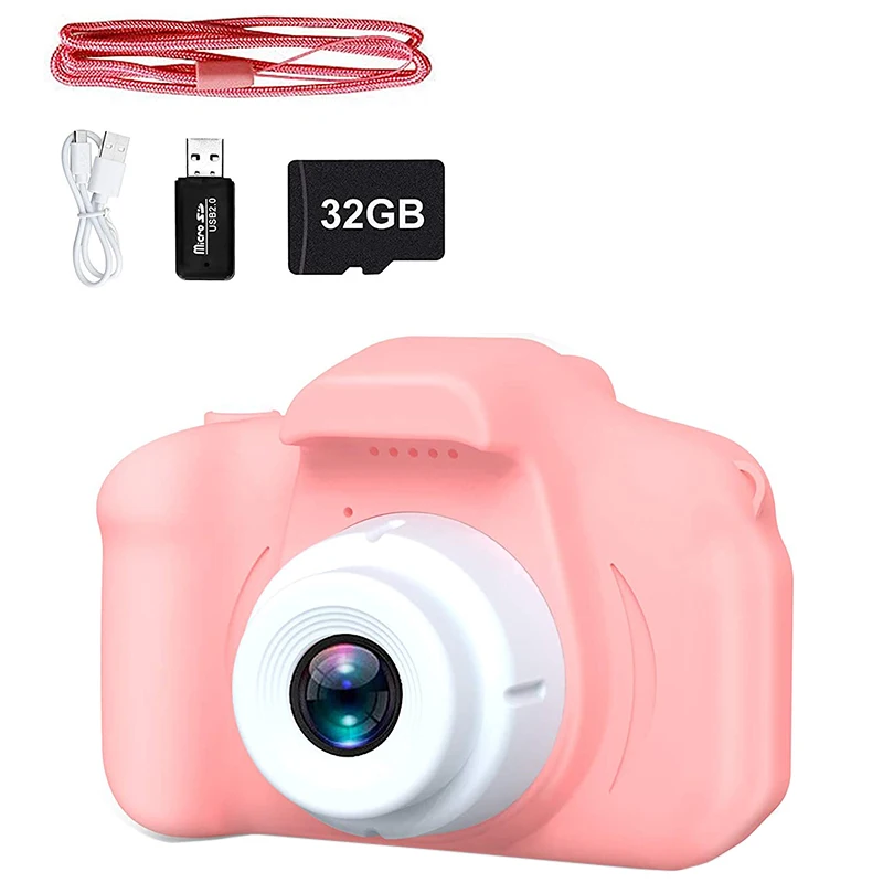 

Selfie Kids Camera,Toddler Best Birthday Gifts Dual Camera For Kids Age 3-10,With 32GB SD Card, Christmas Toy