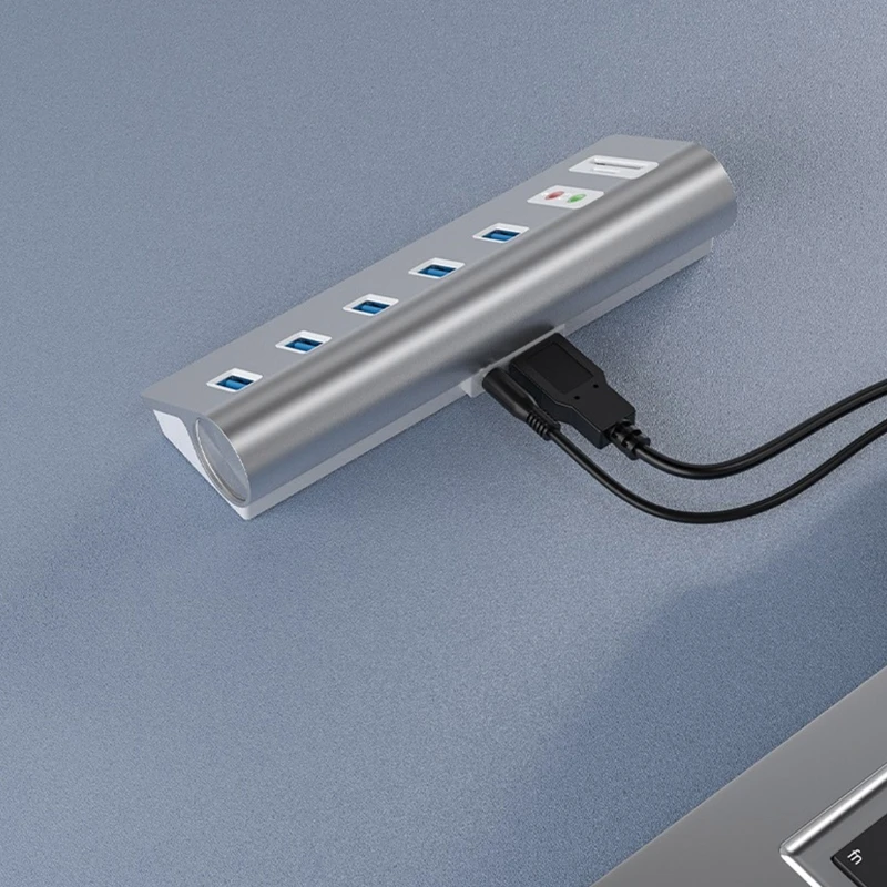 

Multi-function 5 USB HUB Splitter / Card Reader Mic Dock Adapter