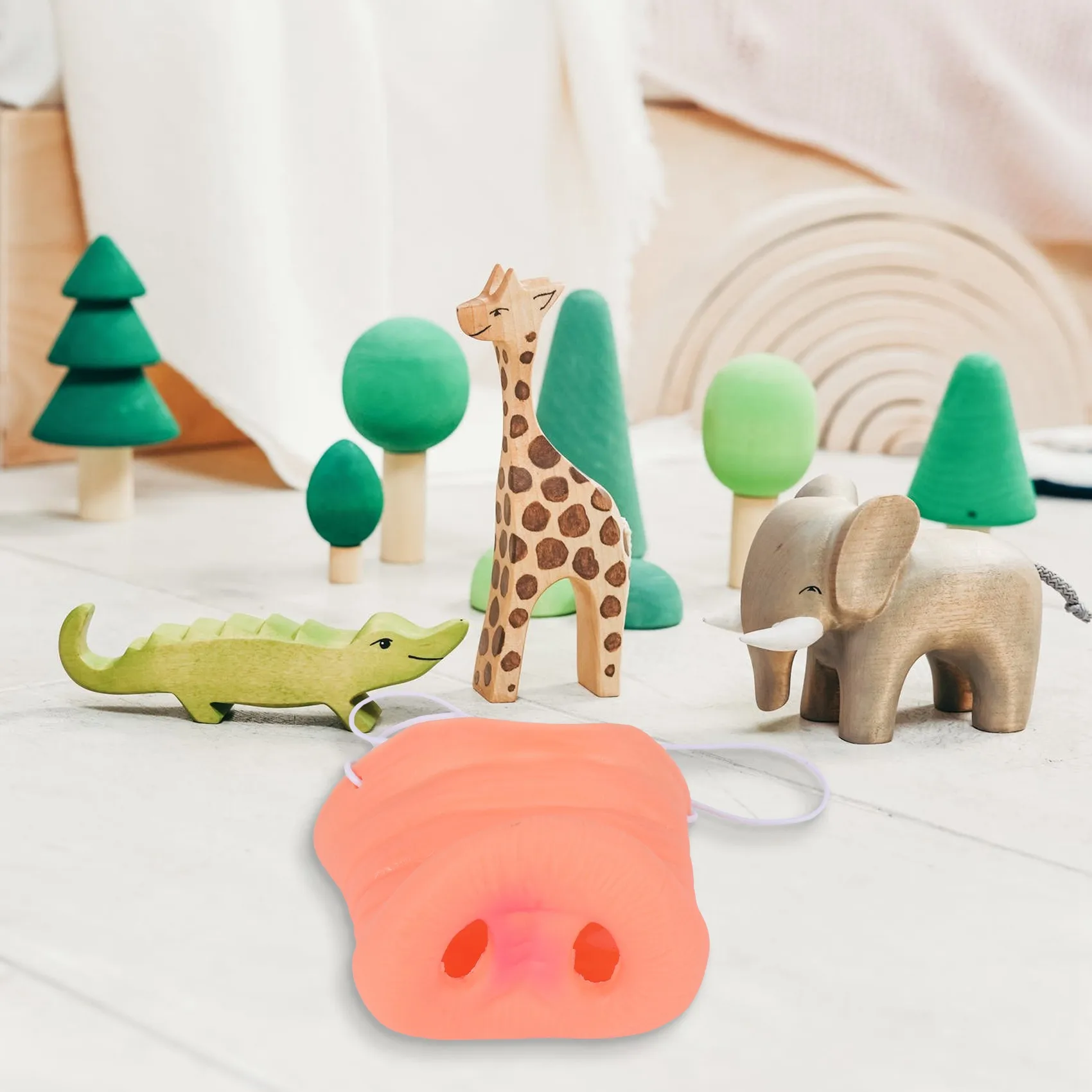 Костюм свиньи с носом резиновая морда для взрослых и детей забавные подарки на