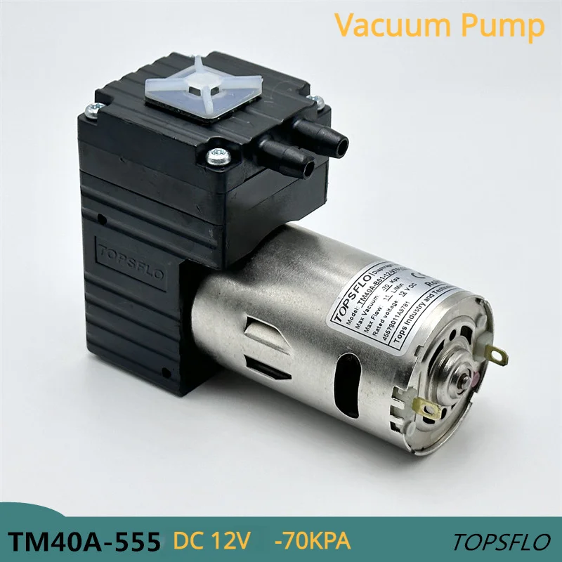 

TM40A-555 DC 12V воздушный насос с большим потоком, мини-вакуумный воздушный насос, всасывающий диафрагменный насос с отрицательным давлением, медицинская стандартная
