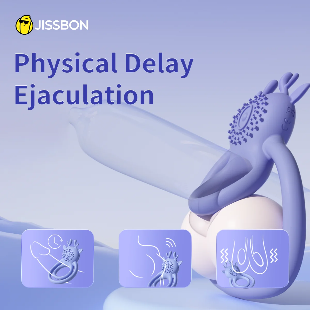 Вибрационное кольцо Jissbon для мужчин