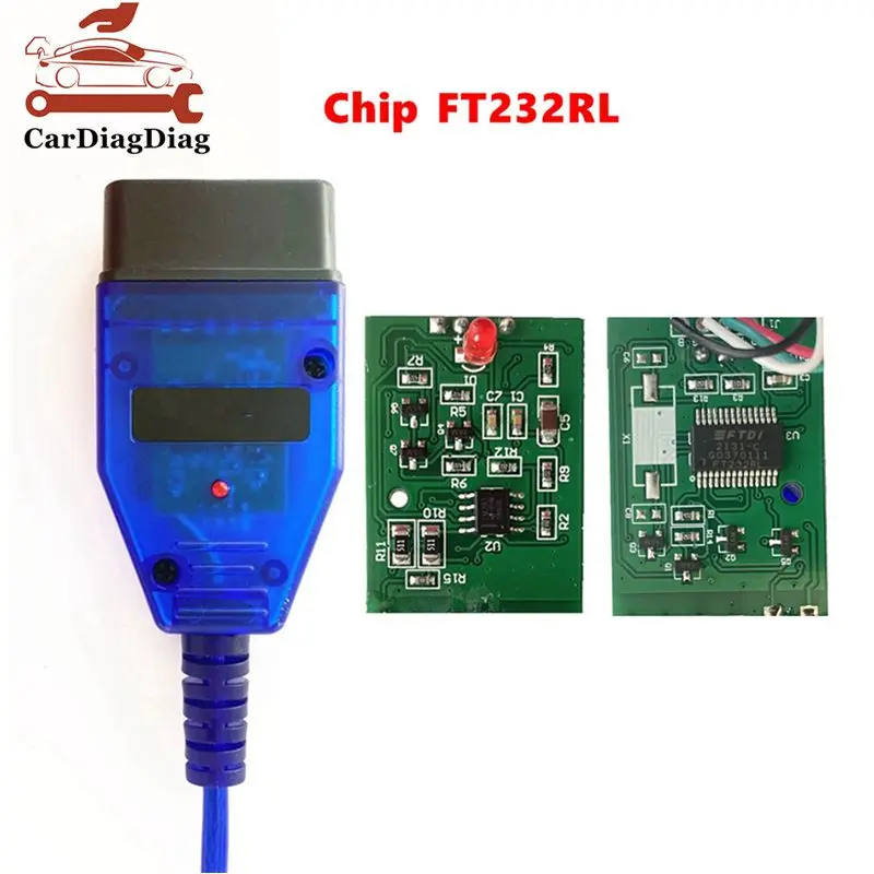 Автоматический интерфейс OBD2 USB-диагностический кабель VAGCOM для VAG KKL 409 с адаптером