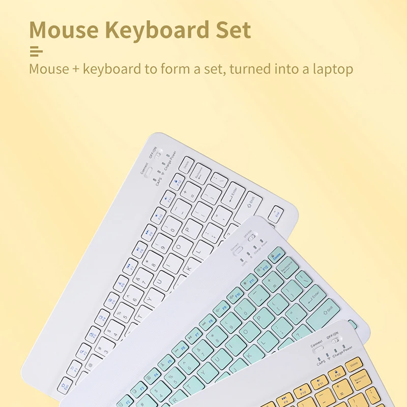 Bluetooth-клавиатура для iPad Teclado беспроводная клавиатура и мышь Xiaomi Samsung Huawei планшетов