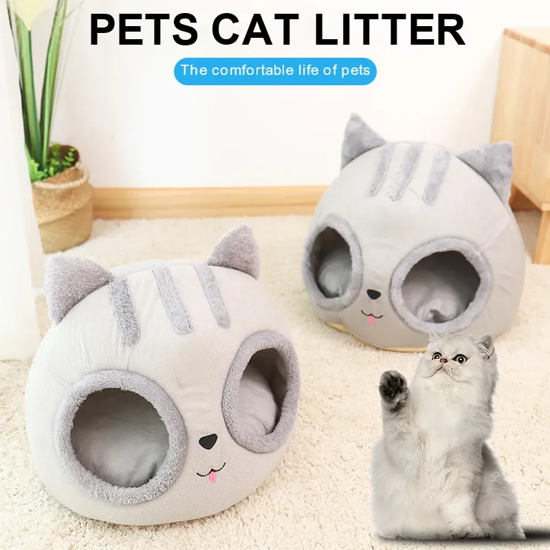 

Cat Bed Pet House Kitten Cave Creative Comfort Cat House Pets Tent Cozy Washable Small Medium Cat Nest Supplies For Cats