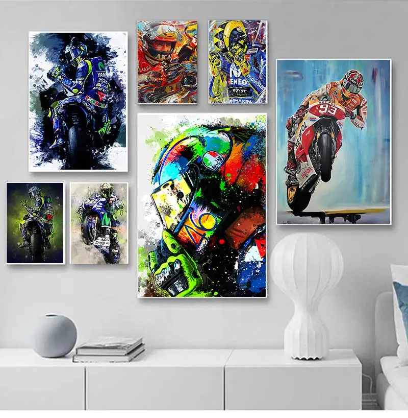 Постер с изображением автомобиля Racer Valentino