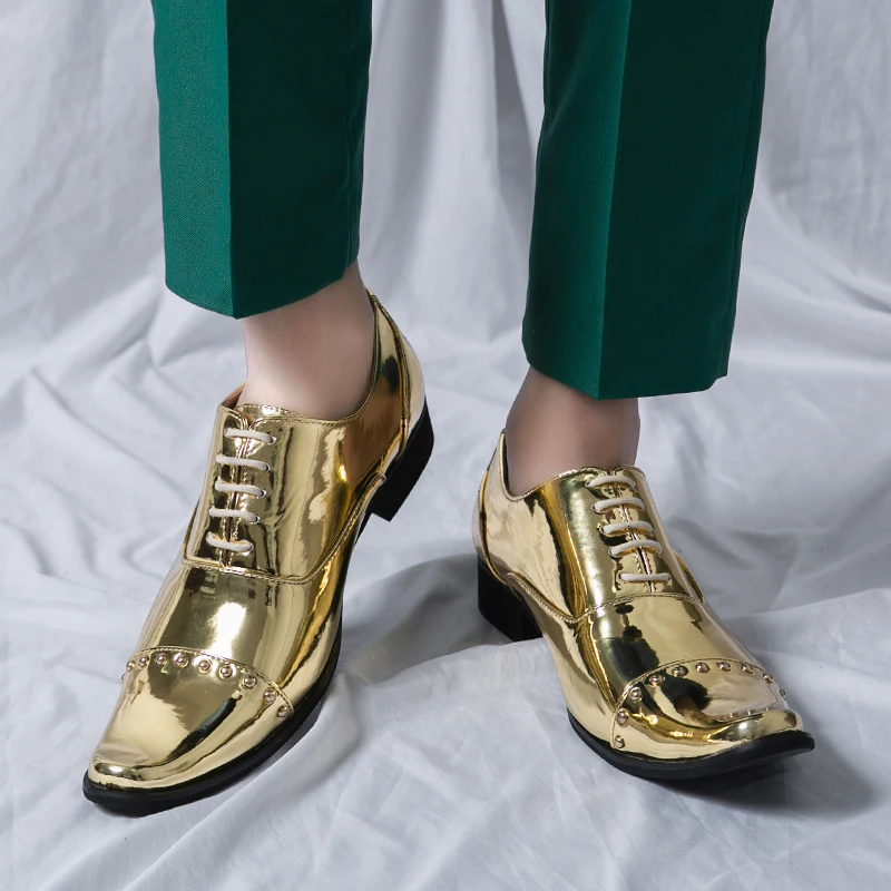 Туфли Челси мужские с острым носком на шнуровке вечерние классические туфли