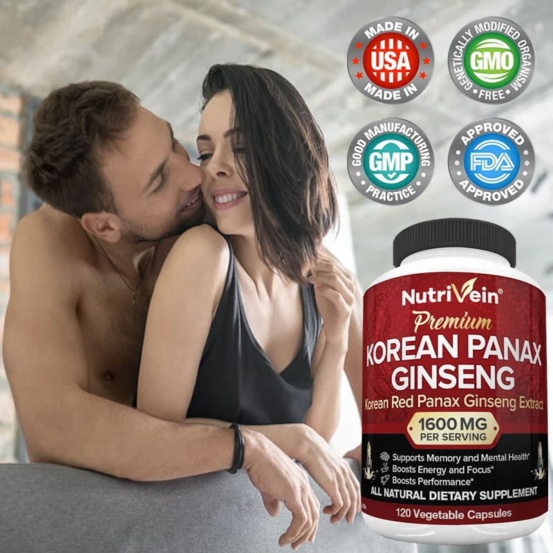 

Ginseng Root Extract, Korean Red Ginseng, Promotes Peak Performance, Blood Health and Mental Clarity In Men and Women