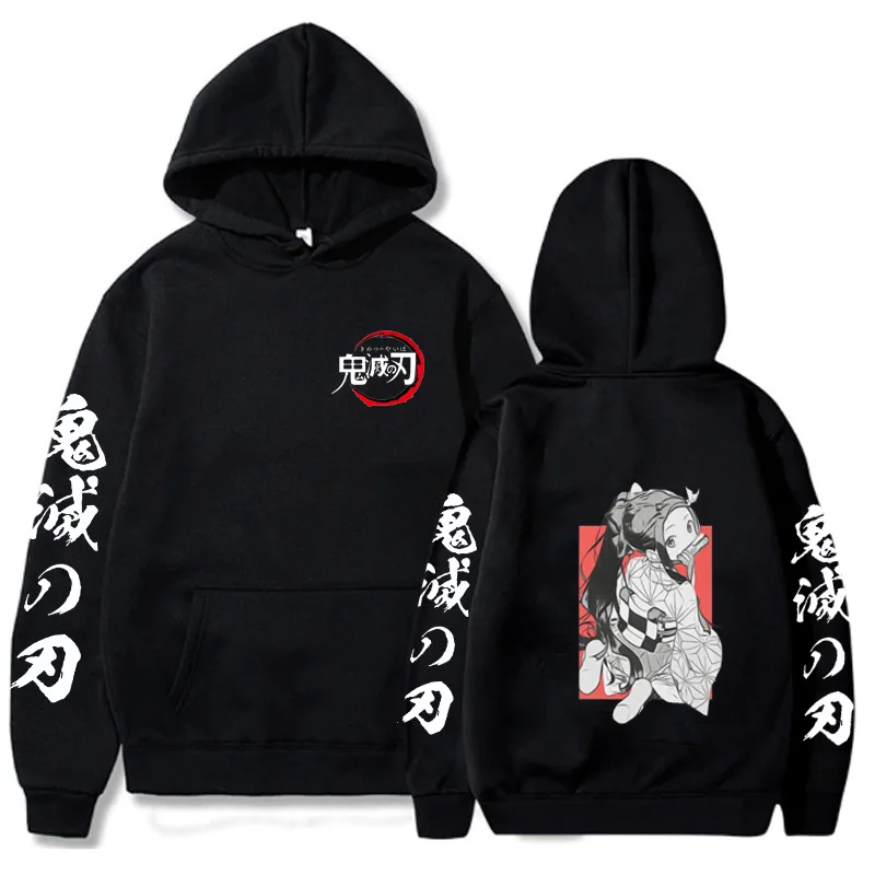 

Anime Demon Slayer Hoodie Harajuku Streetwear Hoody Female Casual Cloth