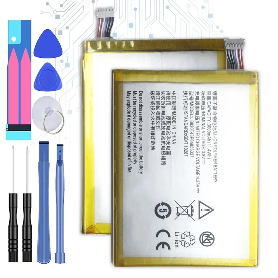 Ли3830т43п6х 856337 Аккумулятор для ZTE Blade X9 G719C N939st Qingyang 3/S6 Lux Q7/-C V5 Pro V5pro N939SC N939SD 3000 мАч