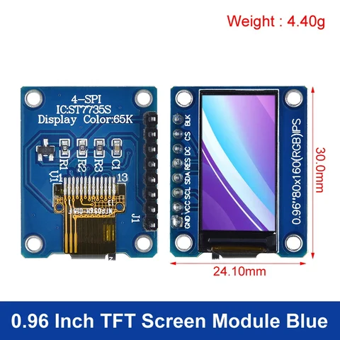 TFT-дисплей 0,96/1,3 дюймов IPS 7P SPI HD 65K полноцветный ЖК-модуль ST7735 / ST7789 Привод IC 80*160 240*240 (не OLED)