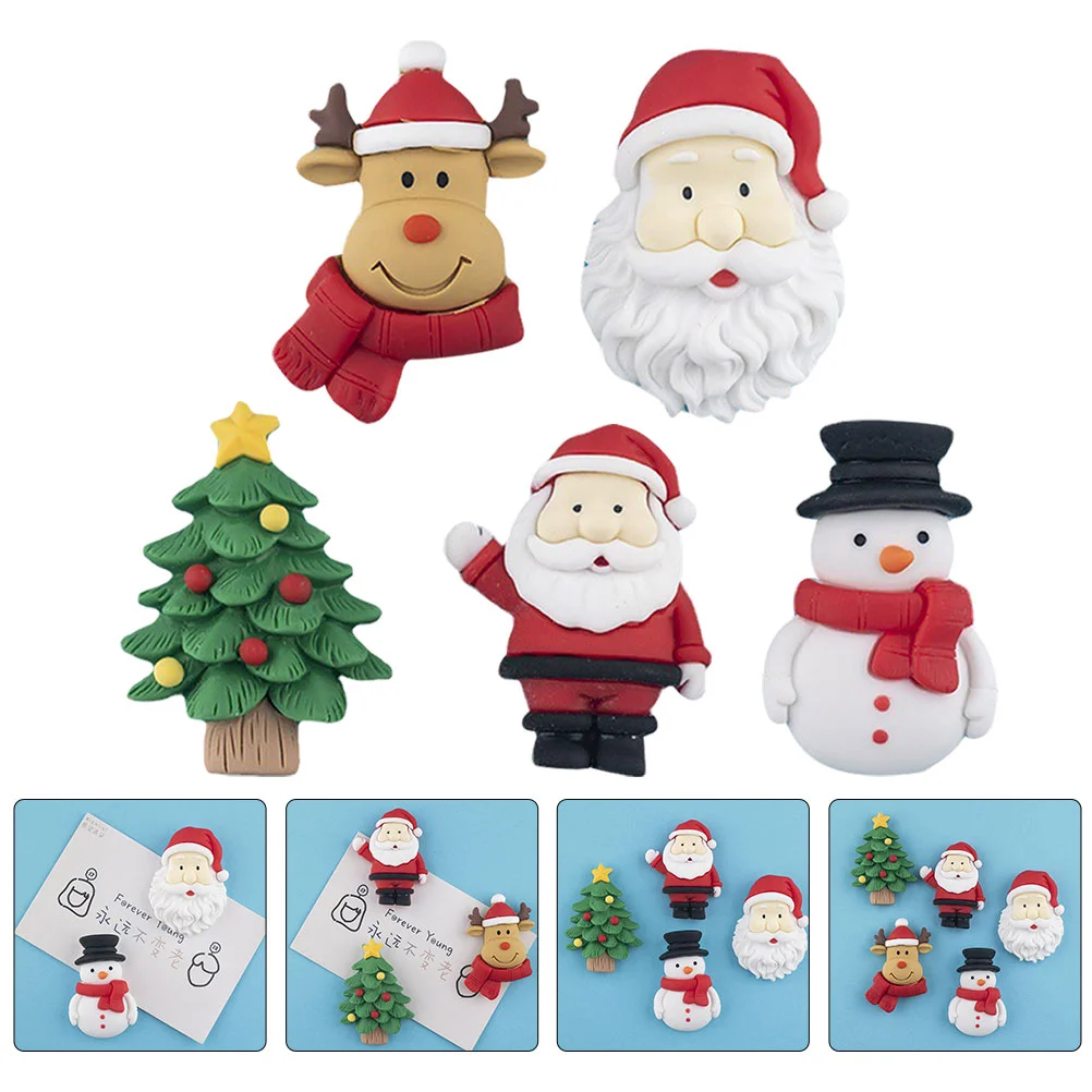 

Christmas Magnets Fridge Refrigerator Magnet Stickercarsanta Stickers Decorations Window Holiday Party Charm Snowman Fall Decals