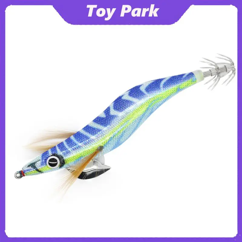 

Night Fishing Fishing Tackle Luminous Wood Shrimp Water-breaking Lead Fake Bait 1pcs Nickel-plated Fishhook Fishing Lures