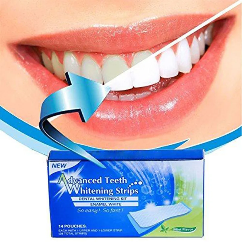 

Advanced Dental Whitening Strips Professional Bleaching Teeth Removing Tooth Yellow Stain Toothpaste Oral Cleaning Care Tools