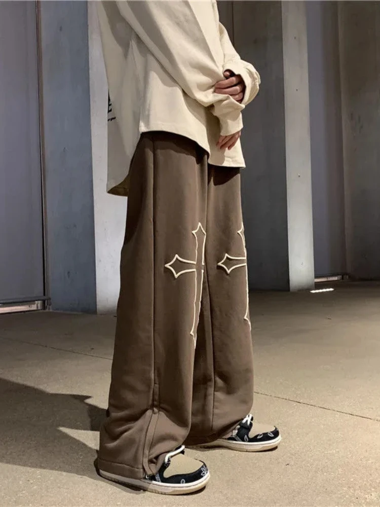 QWEEK стандартные коричневые спортивные брюки для бега женские уличные в стиле