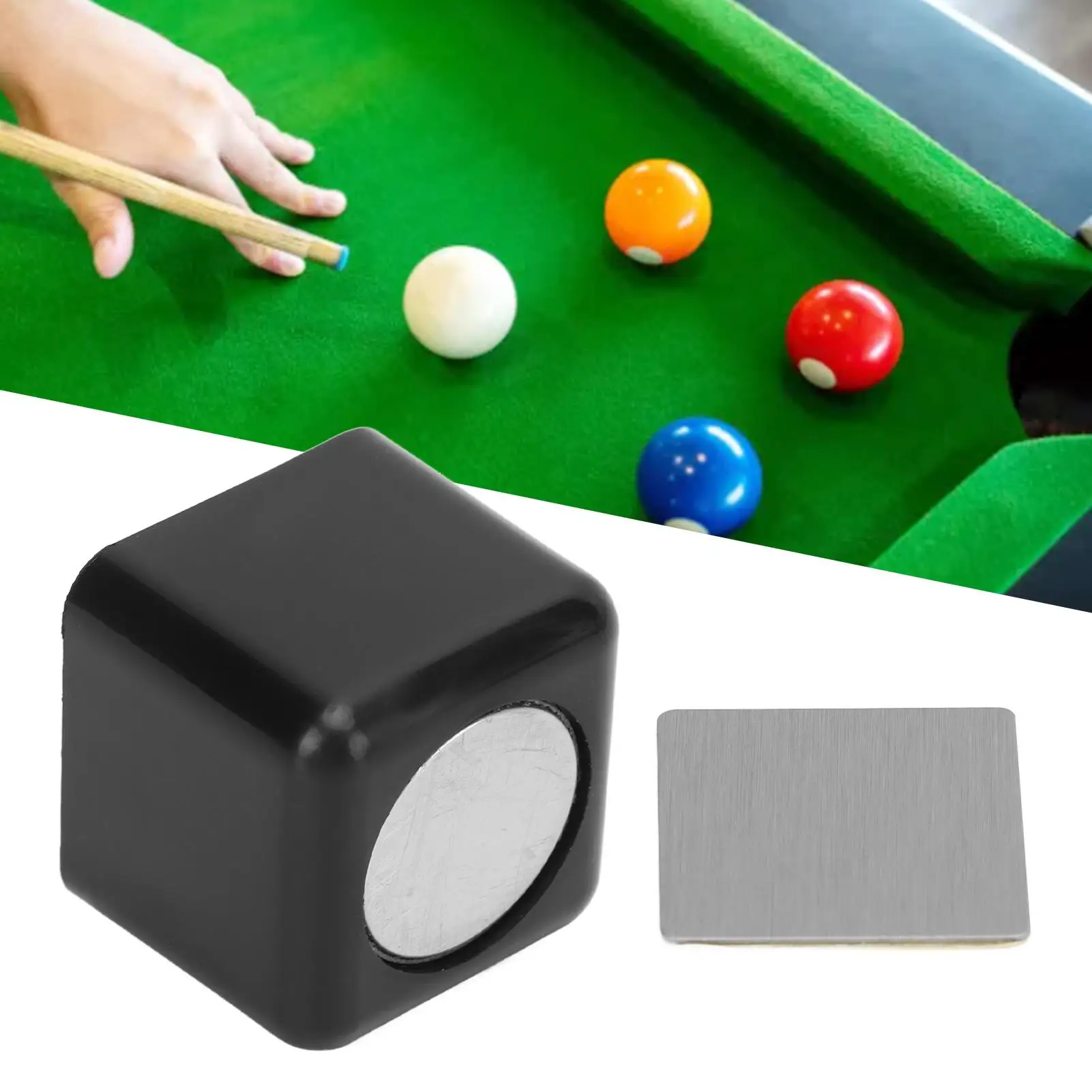 przenośne magnetyczne pudełko na kredę bilardową - trwałe odporne upadki wygodne przechowywanie rozrywki