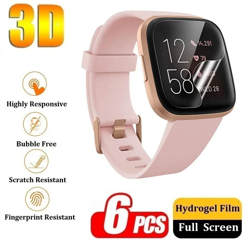 

Protective Film on Fitbit Sense 2 Screen Protector for Fitbit Versa 4 3 2 (Not Glass) Hydrogel Film Foil