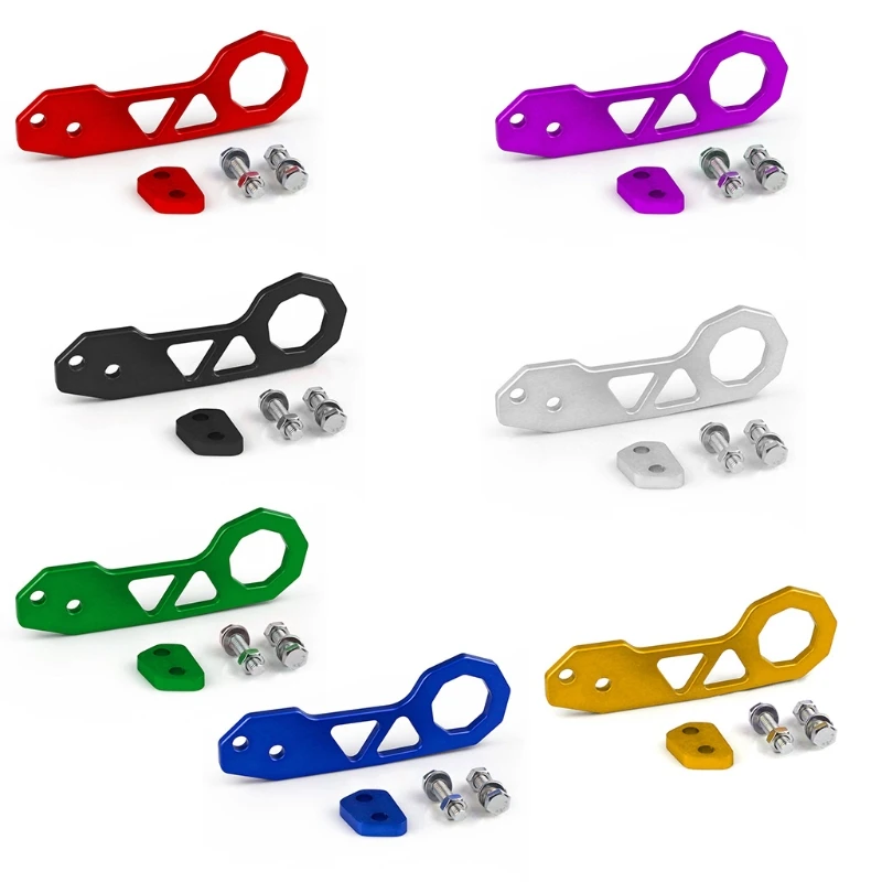 

Universal Aluminum Racing Front and Rear Bumper Towing Tools Tow Hook Hauling
