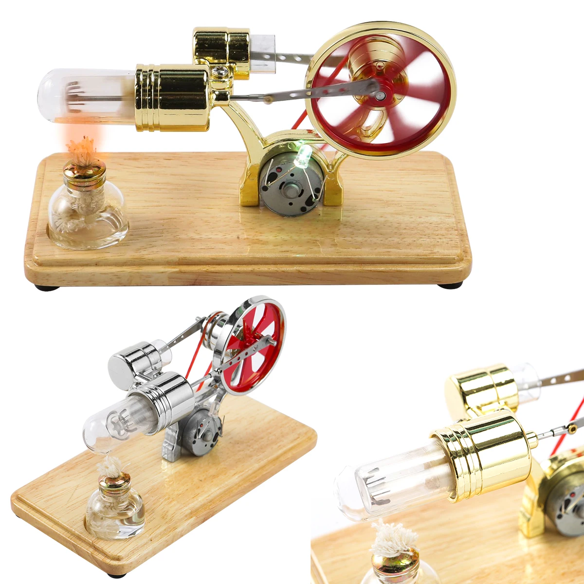 

Stirling Engine Motor Model Heat Steam Education DIY Model Toy Gift For Kids Discovery Toy Learning Science Experiment Toys
