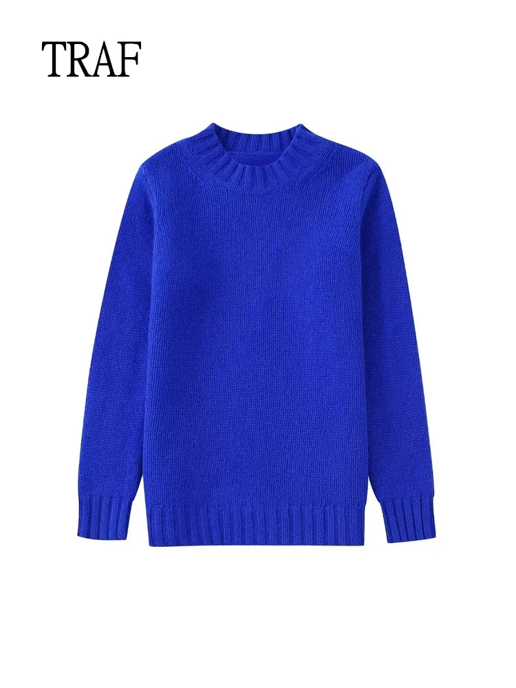 

Женский трикотажный свитер с длинным рукавом, на осень/зиму